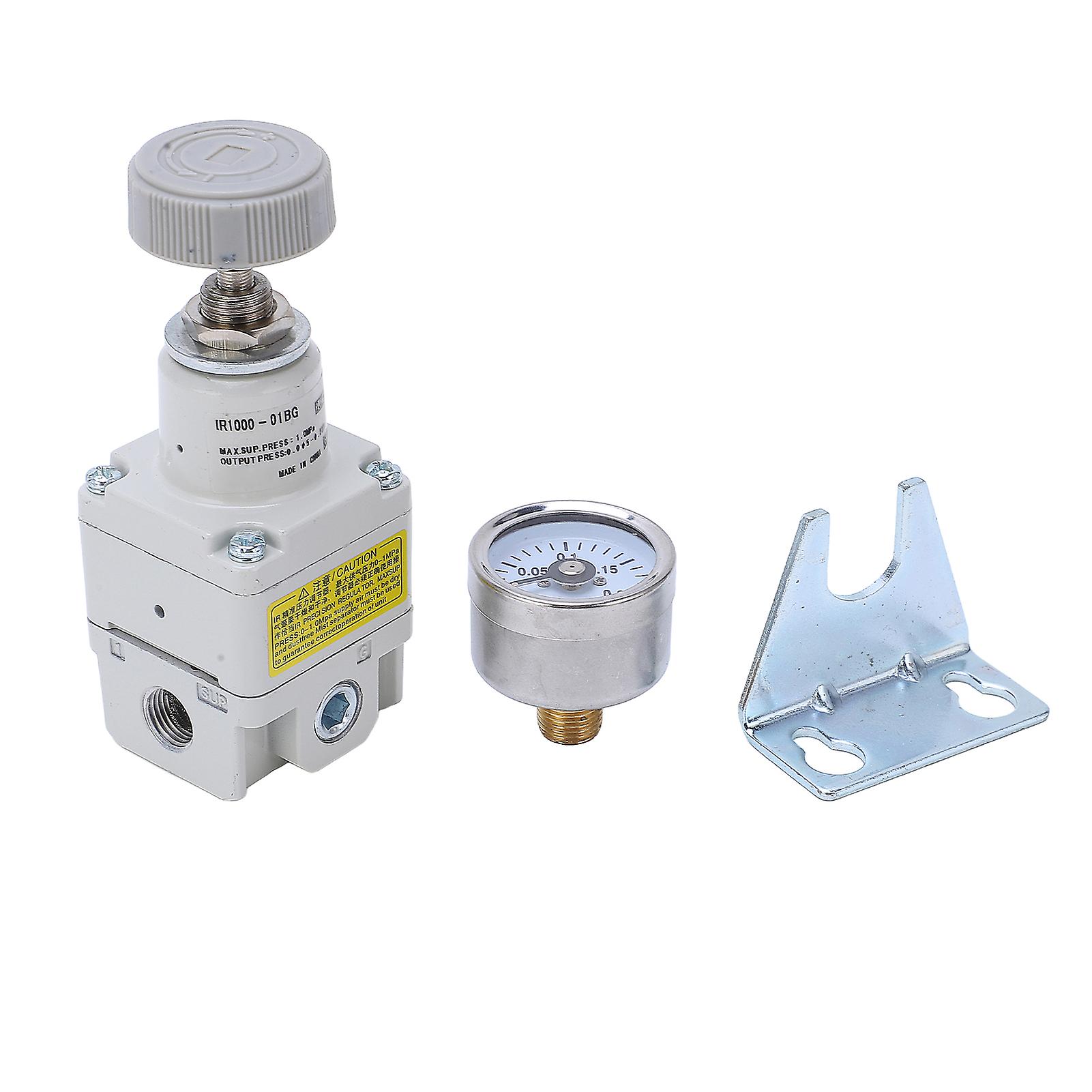Compressed Air Regulator Pneumatic with Gauge Accurate Pressure Reducing Valve SMC Type
