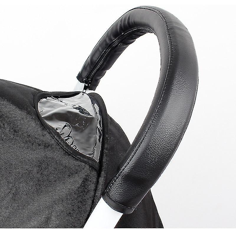 Baby Stroller Armrest Handle Sleeve, Universal Artificial Leather Stroller Handle Cover