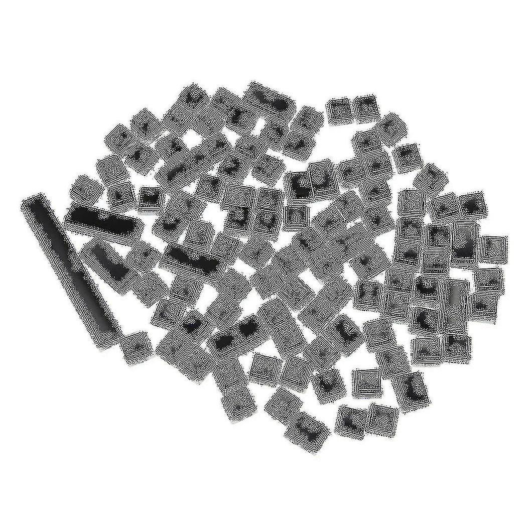 Double Lens Backlit Pbt Pudding Keycap Set, Suitable For Conventional 104 Keyboard