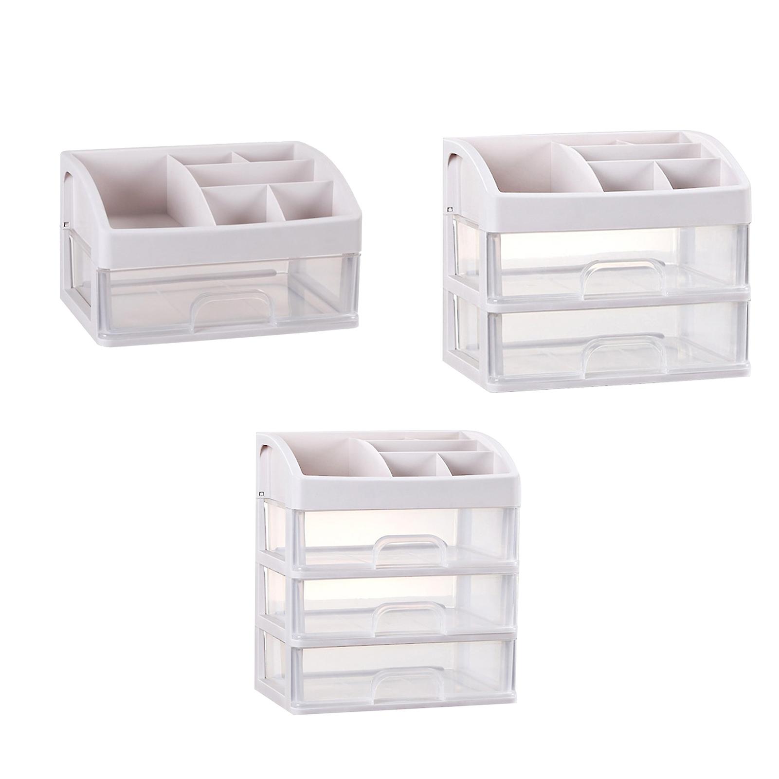 Storage Box Cosmetic Drawer Multi-function Desktop Organizer Container