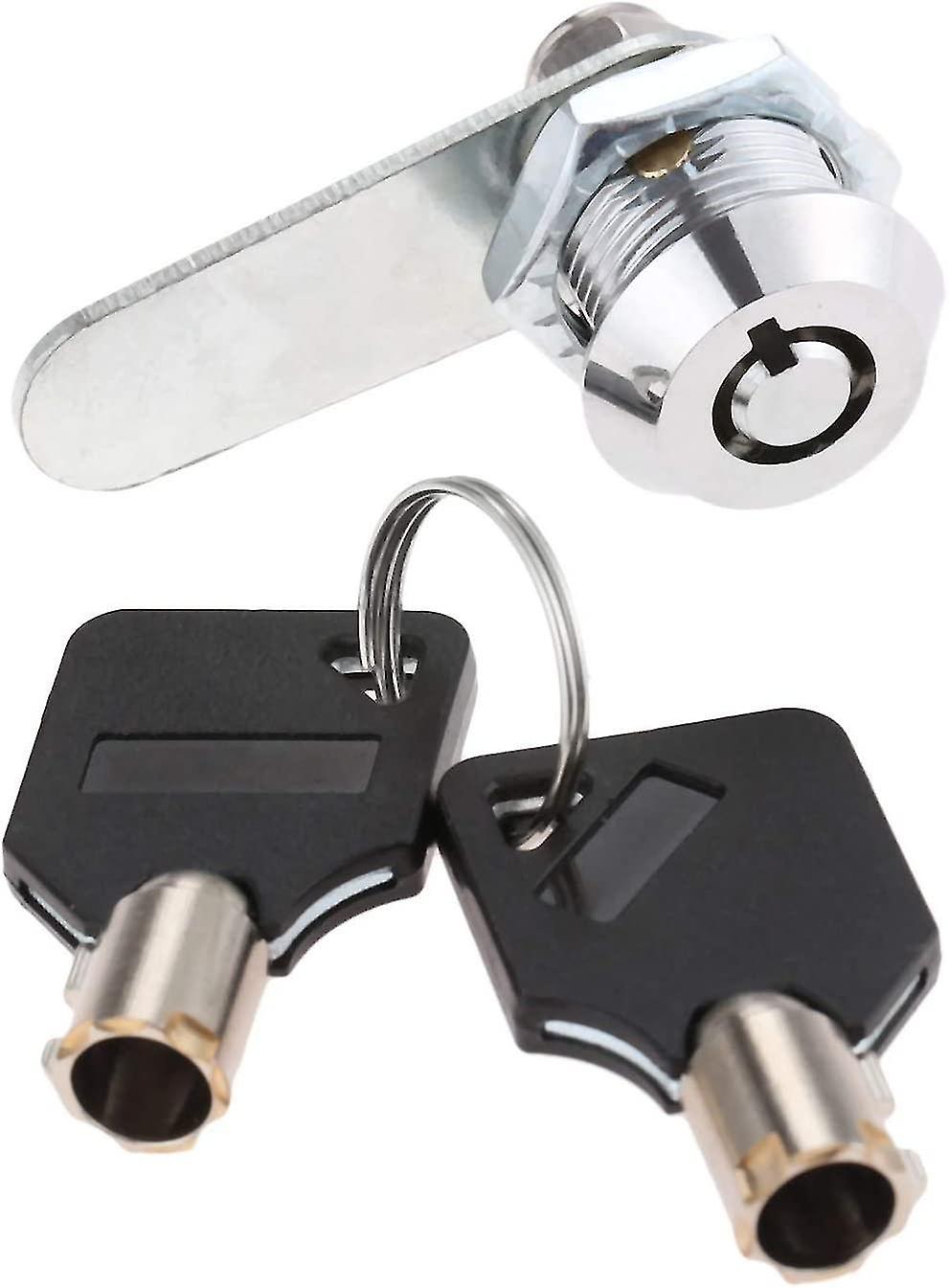 Zinc Alloy Tubular Lock For Security Drawer Door Cylinder Mailbox Tool Box Lock With 2 Keys