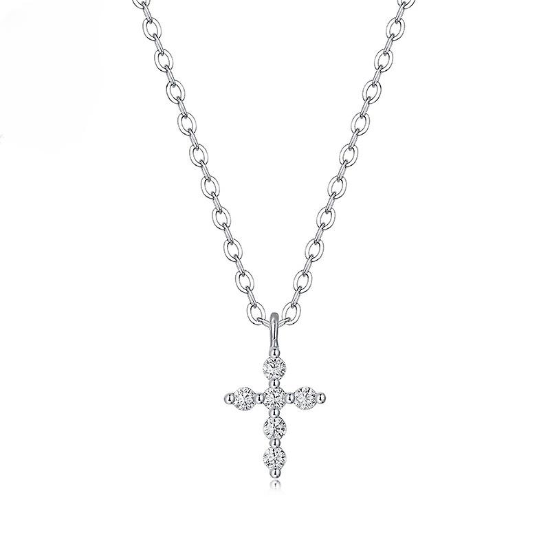 S925 Collier Pendentif Mosanite en argent