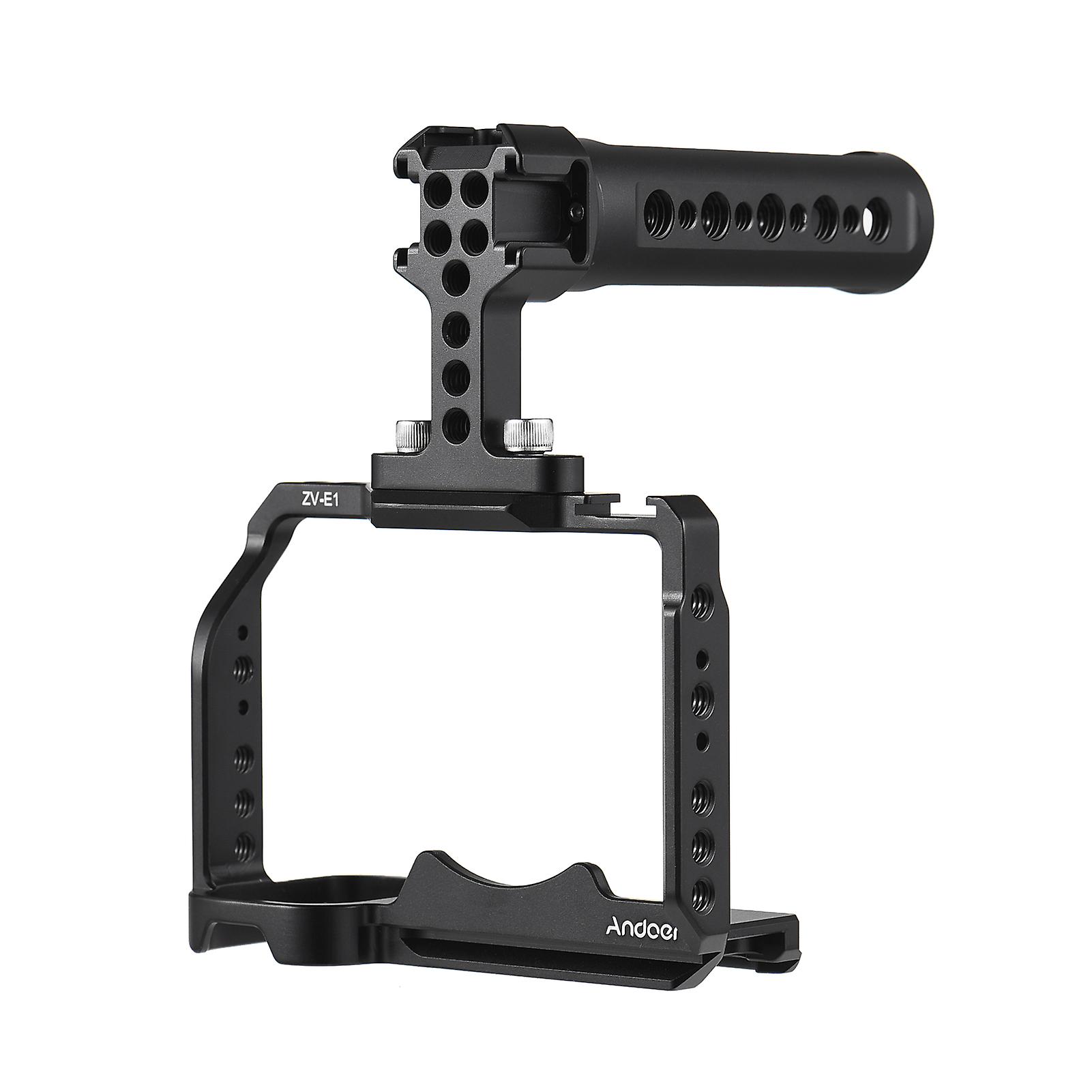 Camera Video Cage + Top Handle + Side Hand Grip Kit
