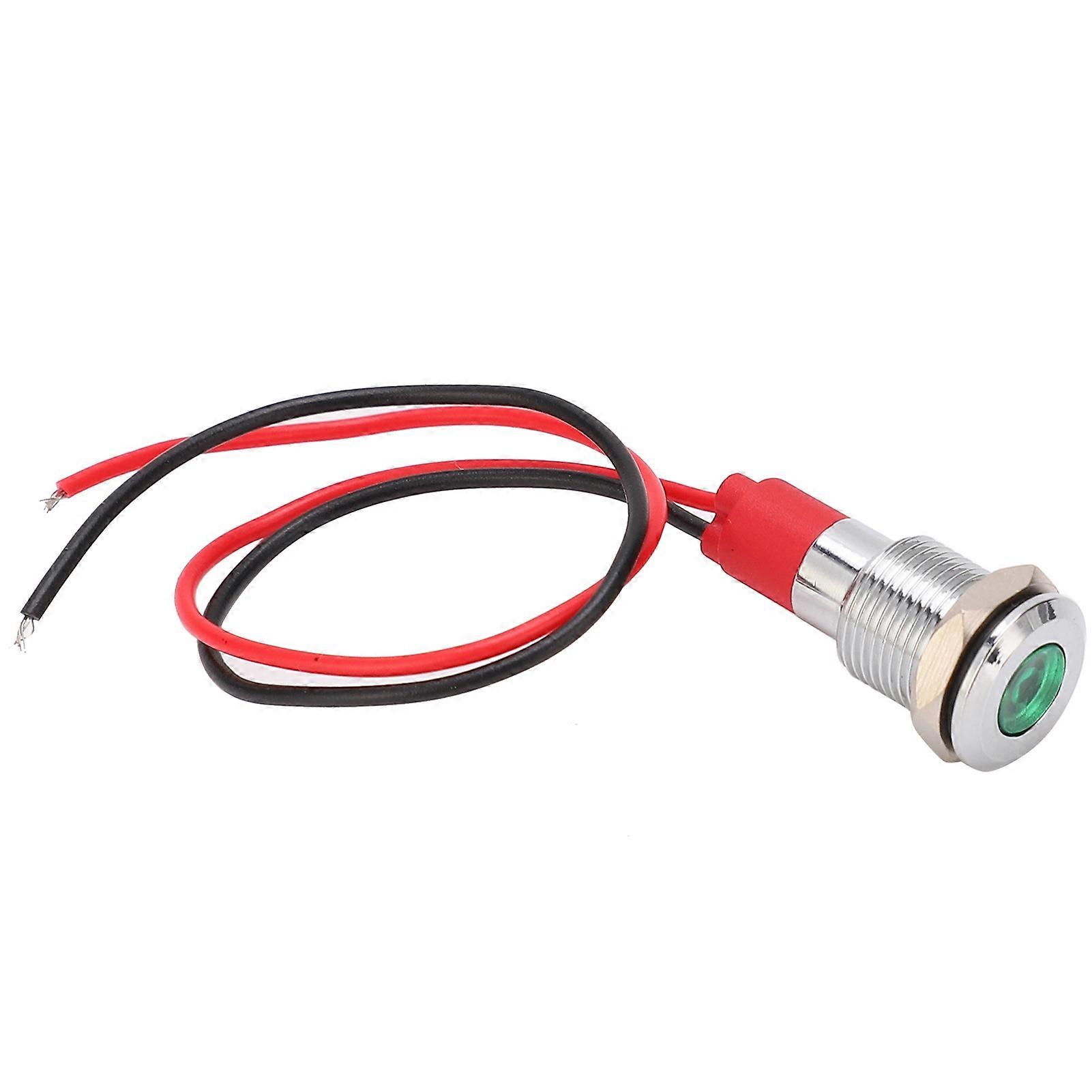 10mm 24V LED Metal Indicator Light: Waterproof, Power, Industrial Control Component