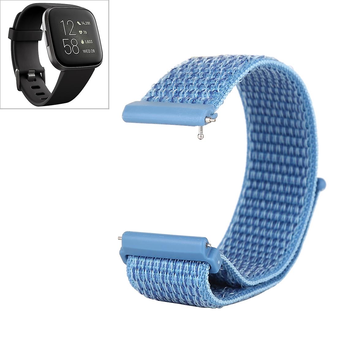For Fitbit Versa / Versa 2 Nylon Watch Band with Hook and Loop Fastener(Red) For Fitbit Versa / Versa 2