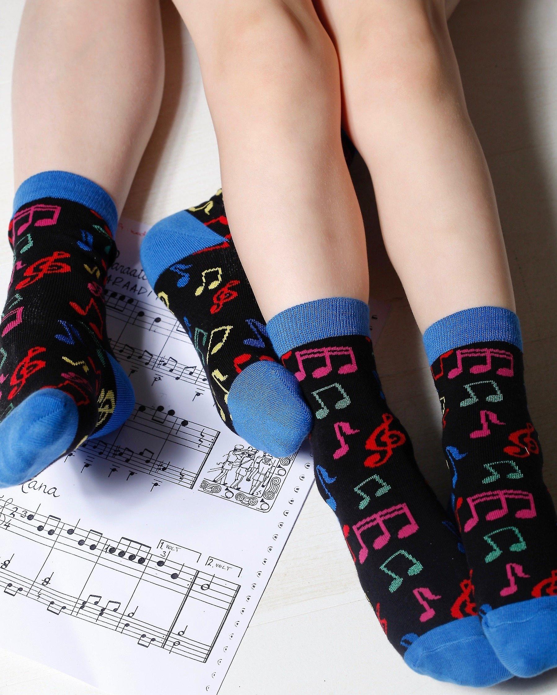 Baby Toddler Socks Tights Musical Notes Pattern Cotton Socks
