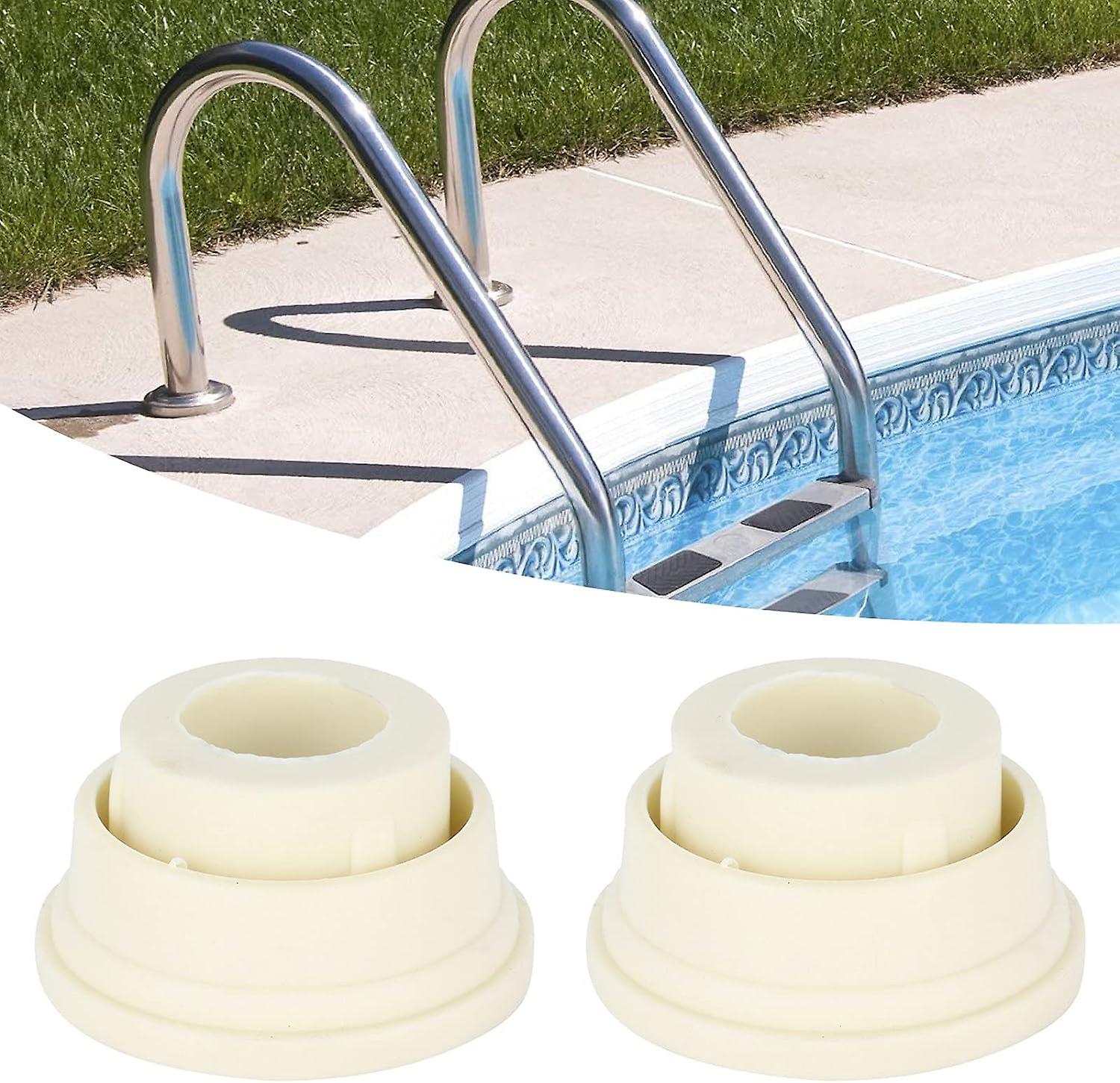 Pieces Pool Ladder Bumpers 6X3.9X3.3Cm Rubber Pad for Swimming Pool Pool Ladder Accessories Prevents Scratches on Floors and Leaves from Clogging La