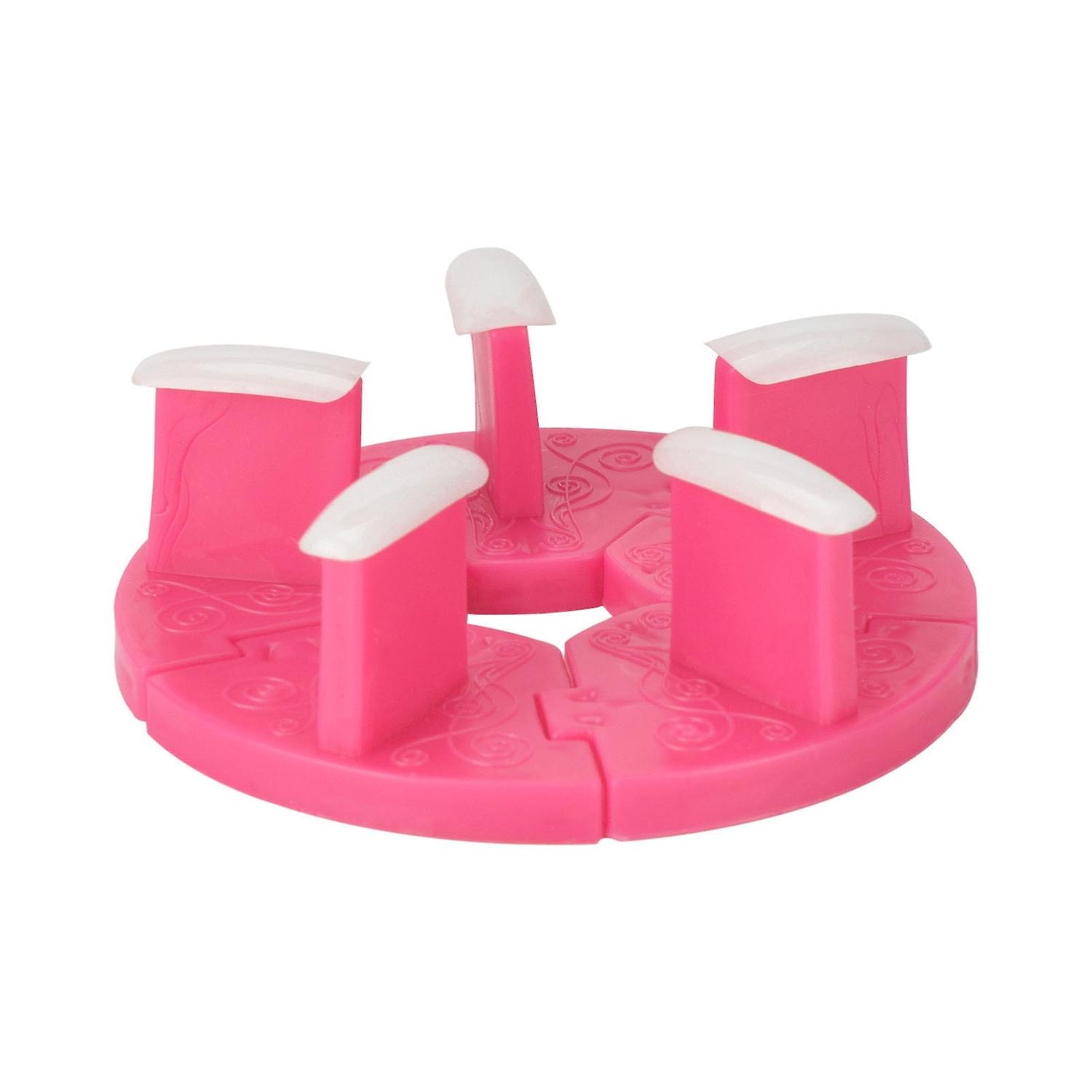 1 Set Nail Display Stand Detachable Smooth Edge Compact Size Reusable Present Nail Art Plastic