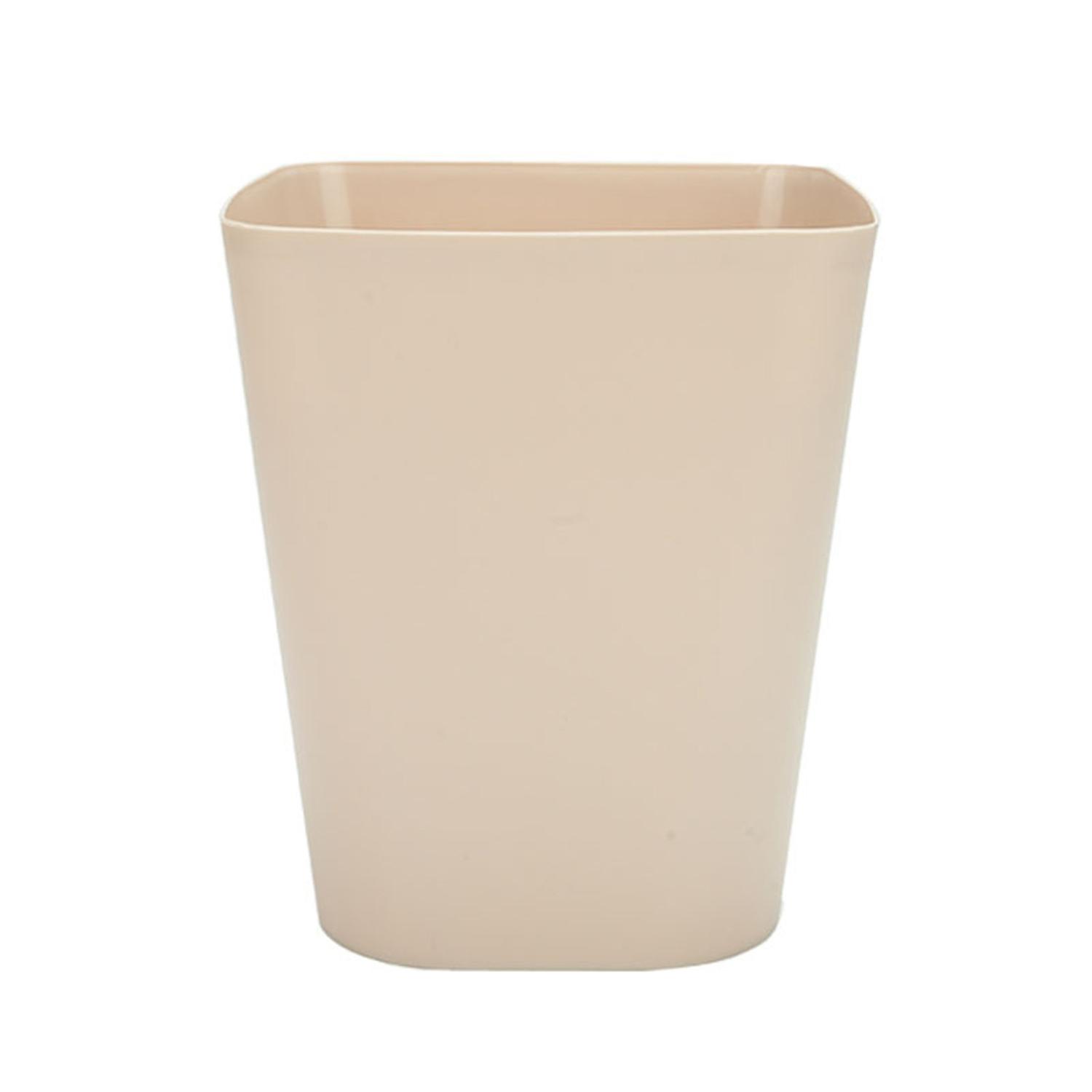 Rubbish Bin Large Opening No Lid Strong Loading Simple Style Square Kitchen Bathroom Living Room Str