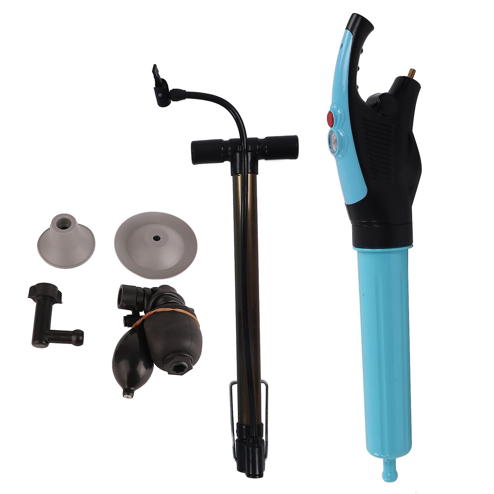 Toilet Plunger Drain Unblocker Dredge Equipment Tool Set Kit for Kitchen Bathroom