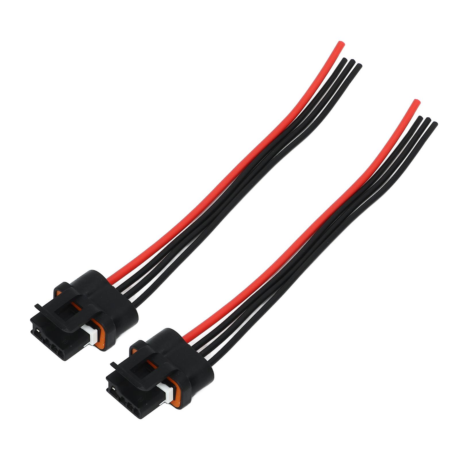 2PCS Wire Repair Harness 4 Way 88860484 Flexible High Temperature Resistant Replacement For CHRYSLER 1984