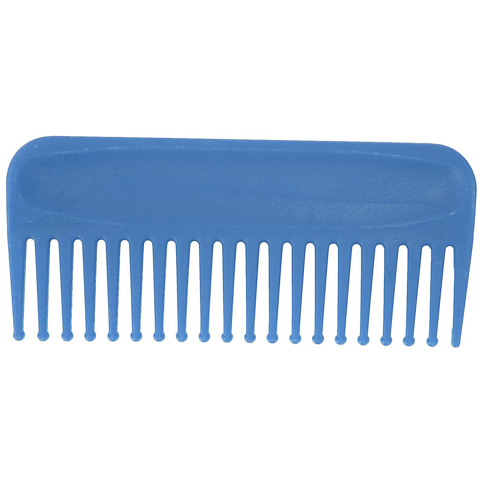 Wide Tooth Combs, Detangling, Handleless, for Wet and Dry Hair, for Hair Salon, Blue
