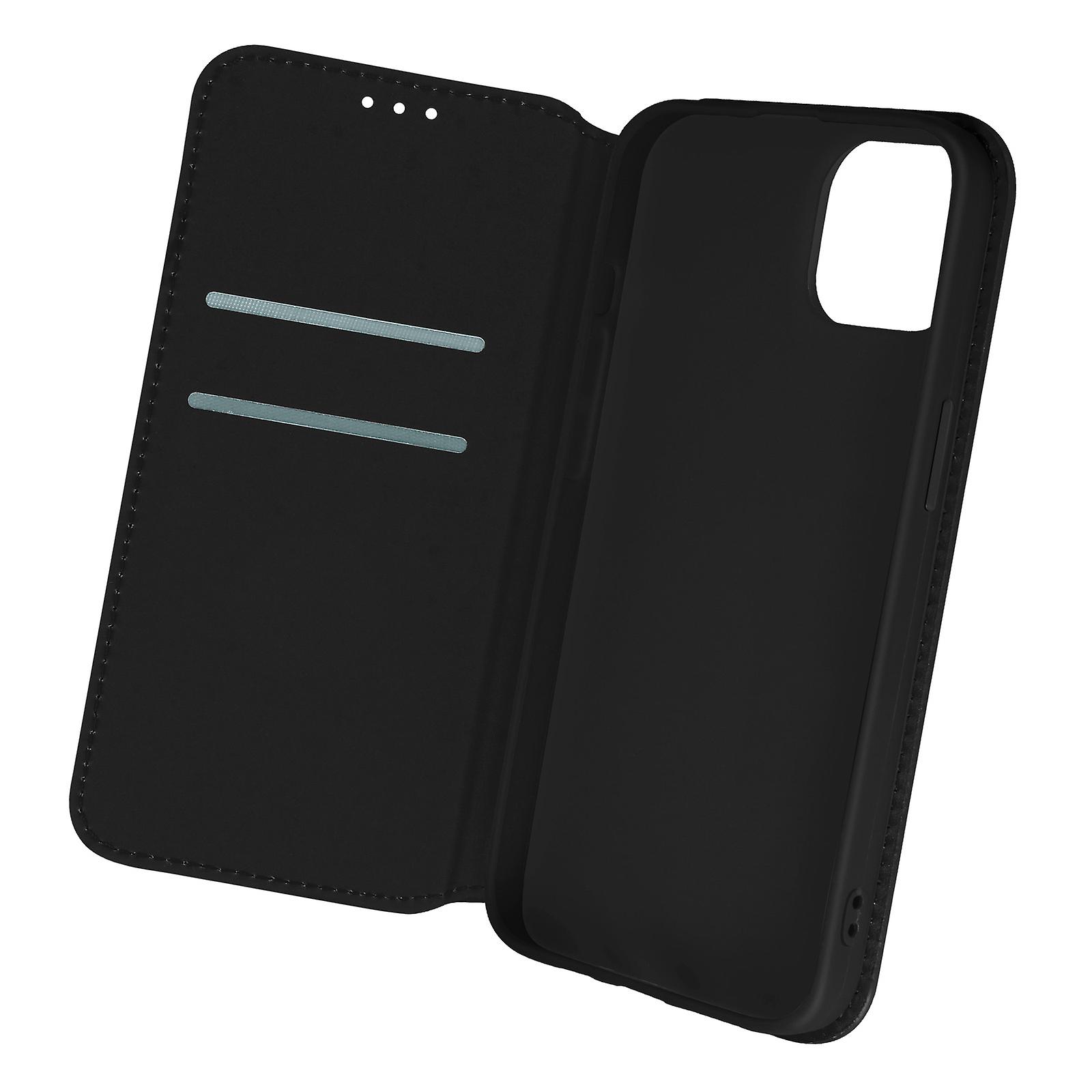 Case for Apple iPhone 13 Pro Max Clamshell Wallet Function Video Support - black