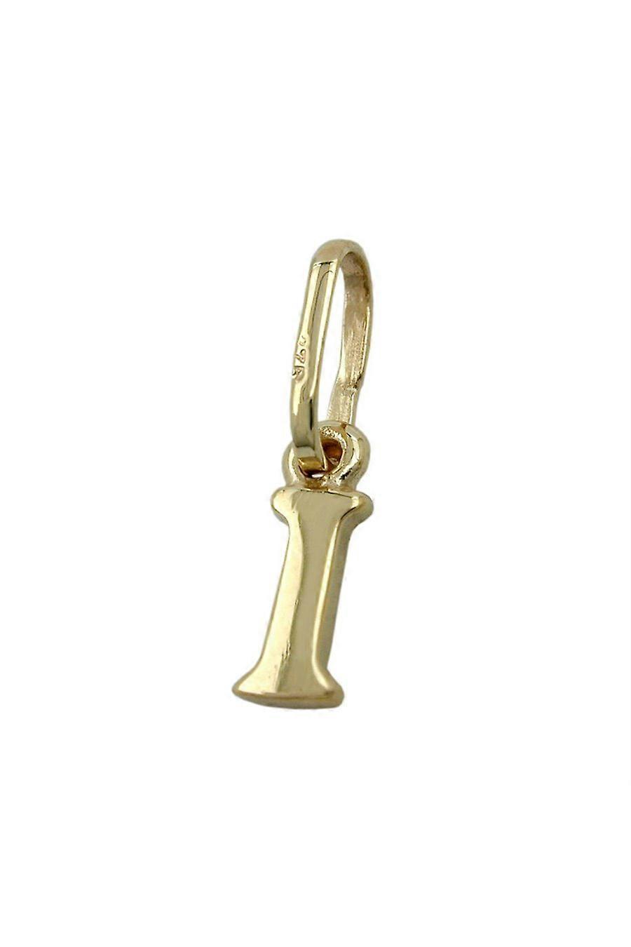 Pendant 8x3mm Initiale I Shiny 9k Gold - Gl430858