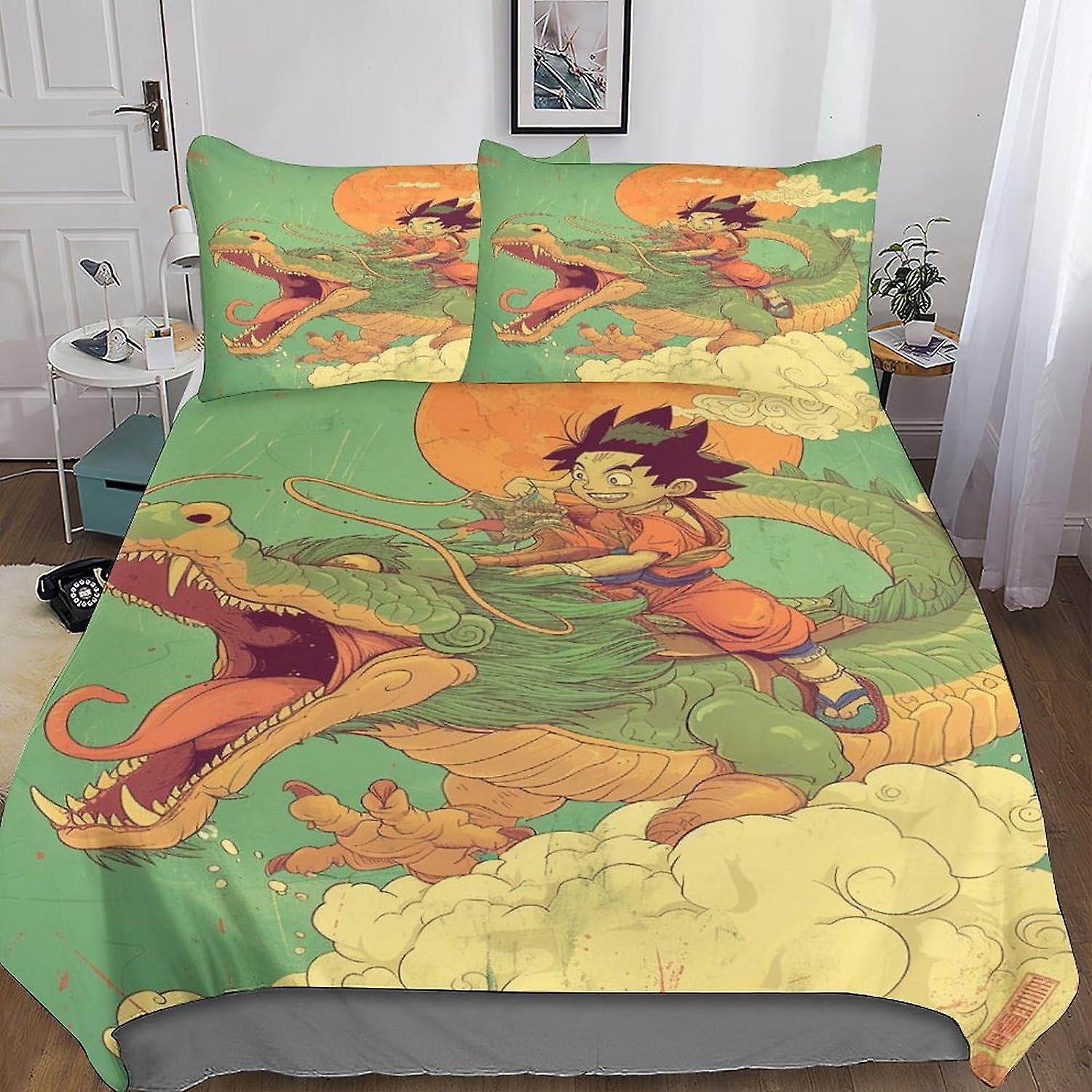 DSJackson Ninja Brothers Premium Duvet Cover Set with Hidden Zipper Closure - Microfiber Anime Bedding Set with 3D Print And Pillowcases - Perfect for