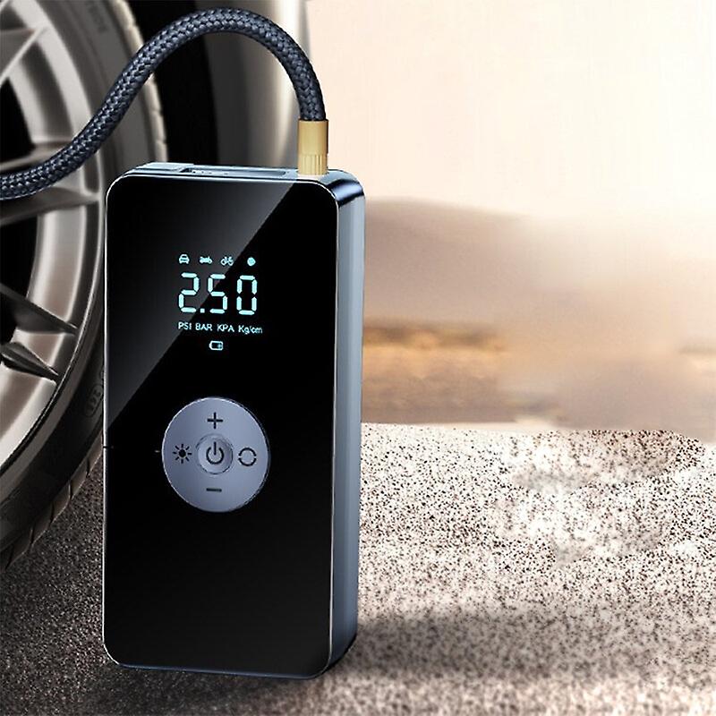 Corded/Cordless 100W Portable Car Air Pump with LED Lighting & Digital Display 30L/Min 12V Car Infla