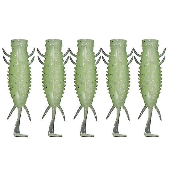 5Pcs Fish Lure Bait Fine Workmanship Anti-Scratch Vivid Excellent Luminous Trout Worm Artificial for Angling