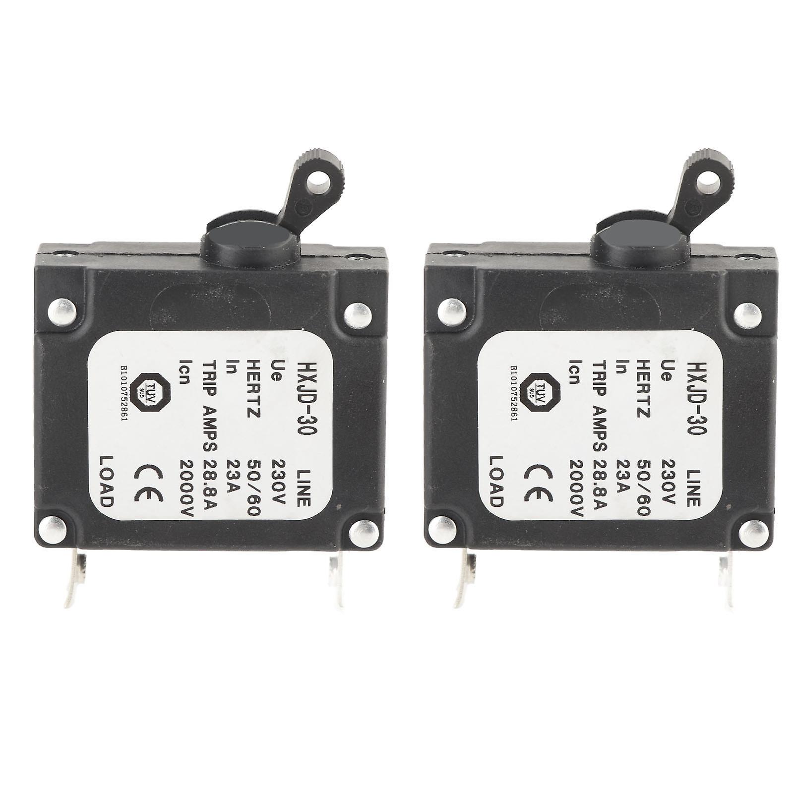 Professional 23A safety circuit breaker for petrol generators, with switch, 230V