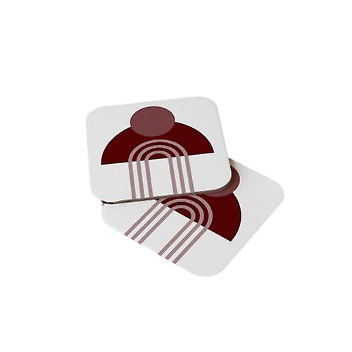 Abstract And Bohemian Wood Coasters Set