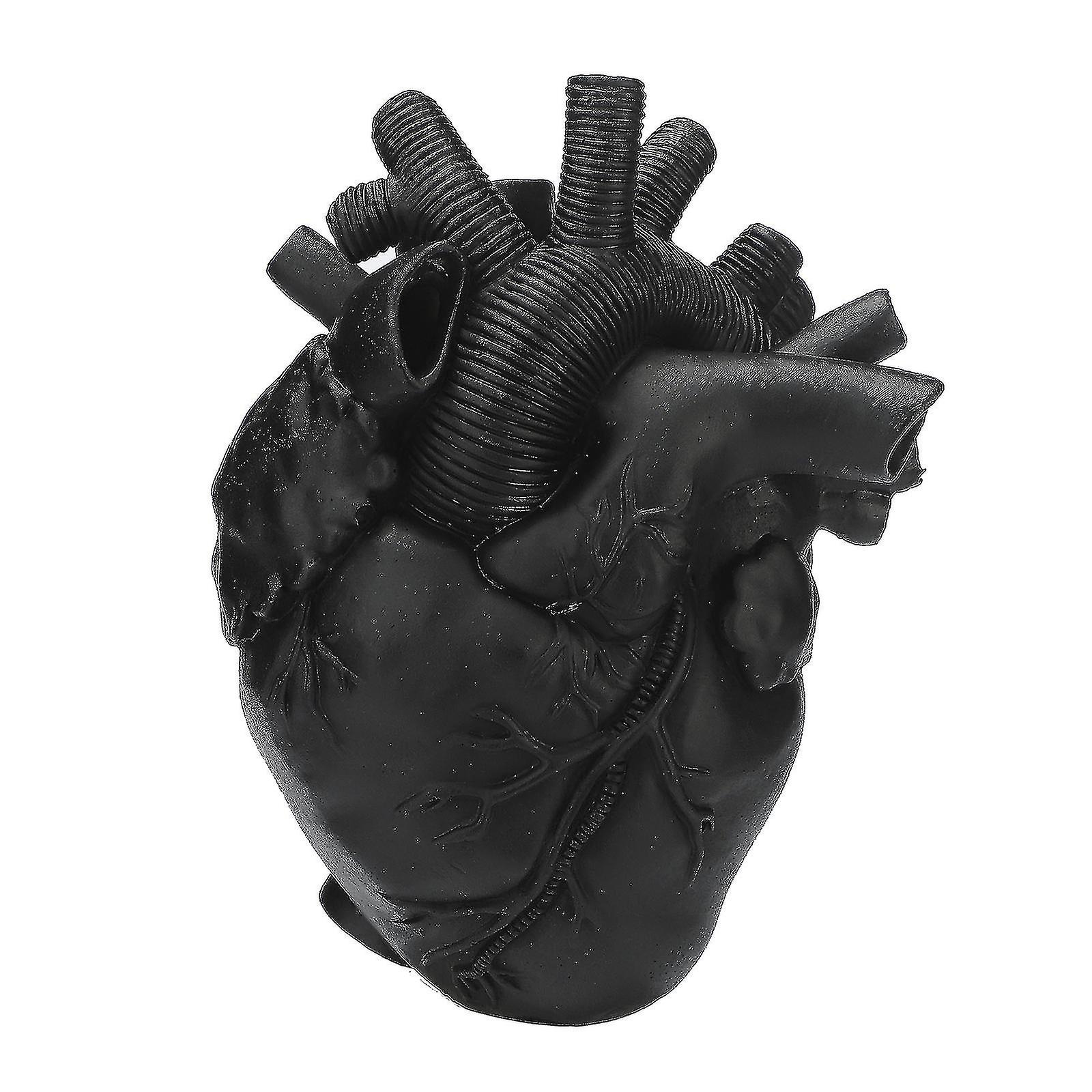 شكل قلب على شكل قلب زهرة حاوية إناء الجسم المجفف النحت الراتنج أنيقة المزهريات الأواني ديكور المنزل- MXBC