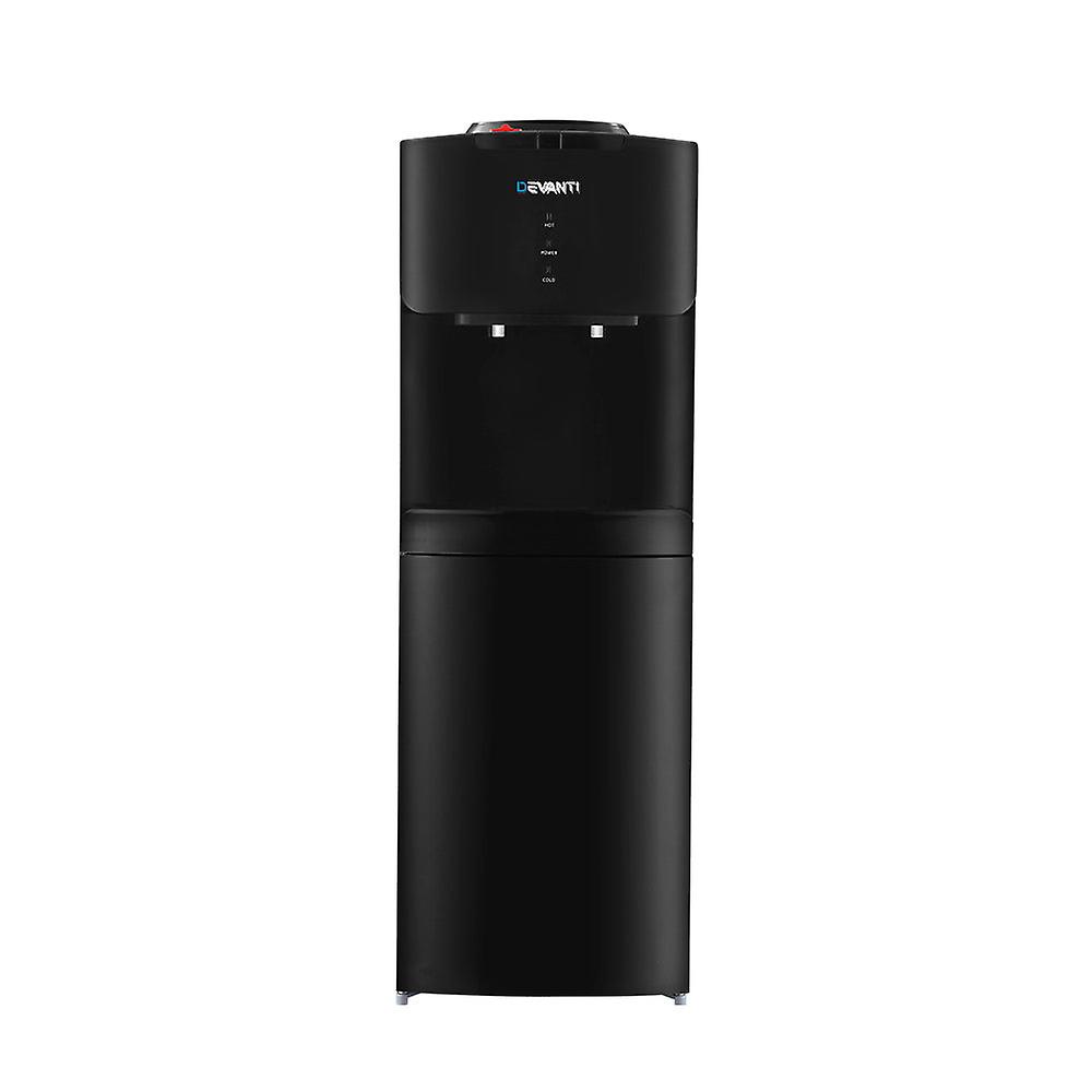 Devanti Refroidisseur d’eau Distributeur Principal Bouteille Support Chaud Froid Robinet Bureau Refroidisseurs d’eau noire