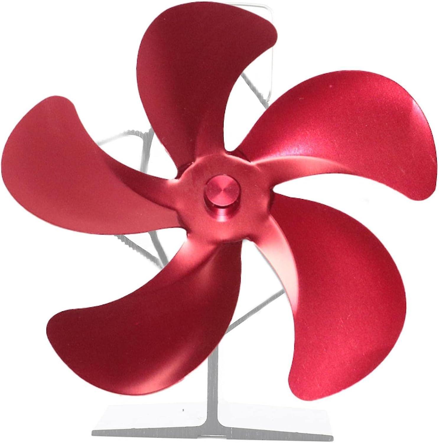 Stove Fan, 5 Blades Quiet Wood Stove Fan Heat PoweRed, Mini Heat PoweRed Fireplace Fan,Silent Operation