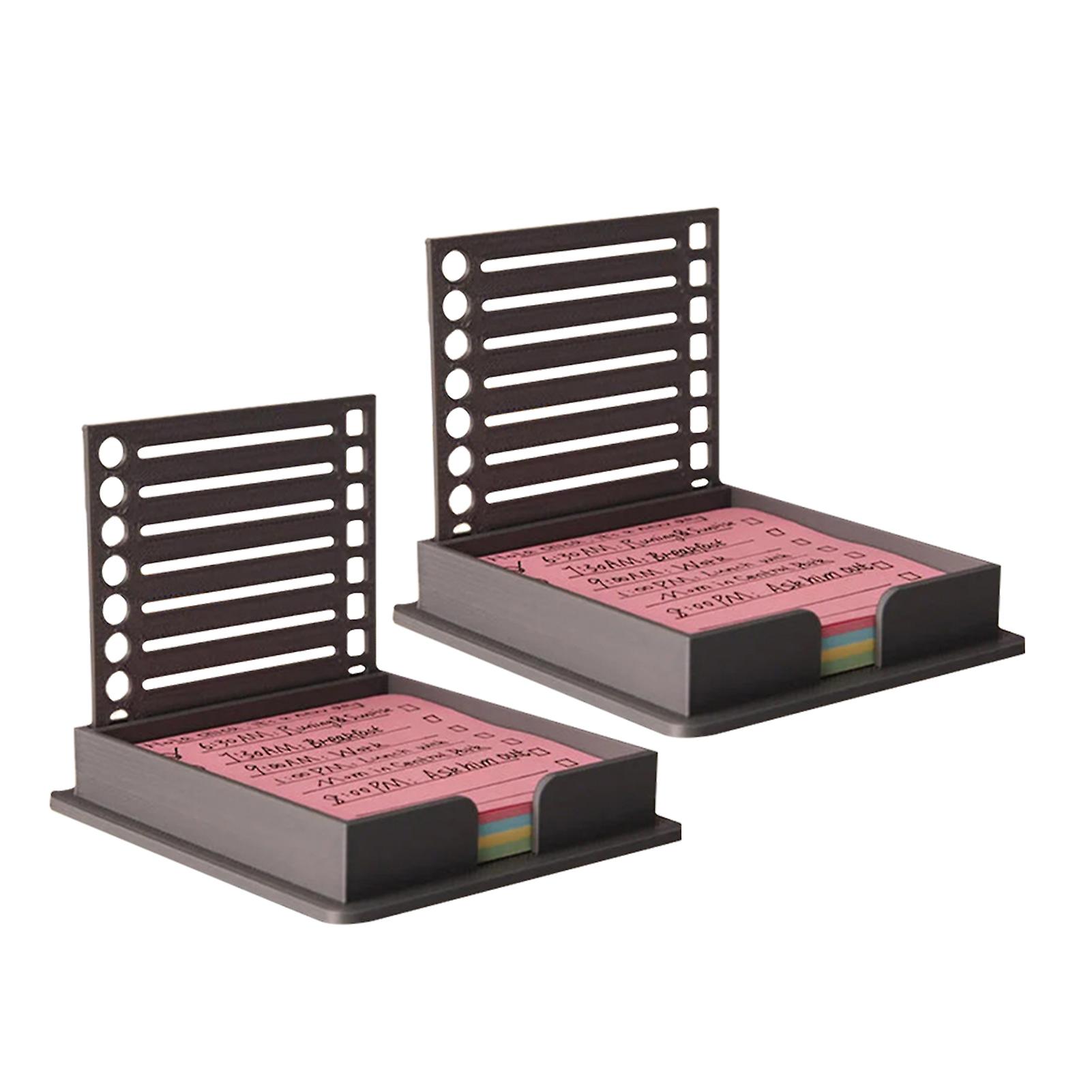 Stickys Note Dispenser with Curl Preventer Easy Refilling Stickys Notes Holder for 3*3 Inches Stickys Notes