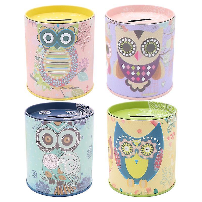 4pcs Owl Piggy Bank