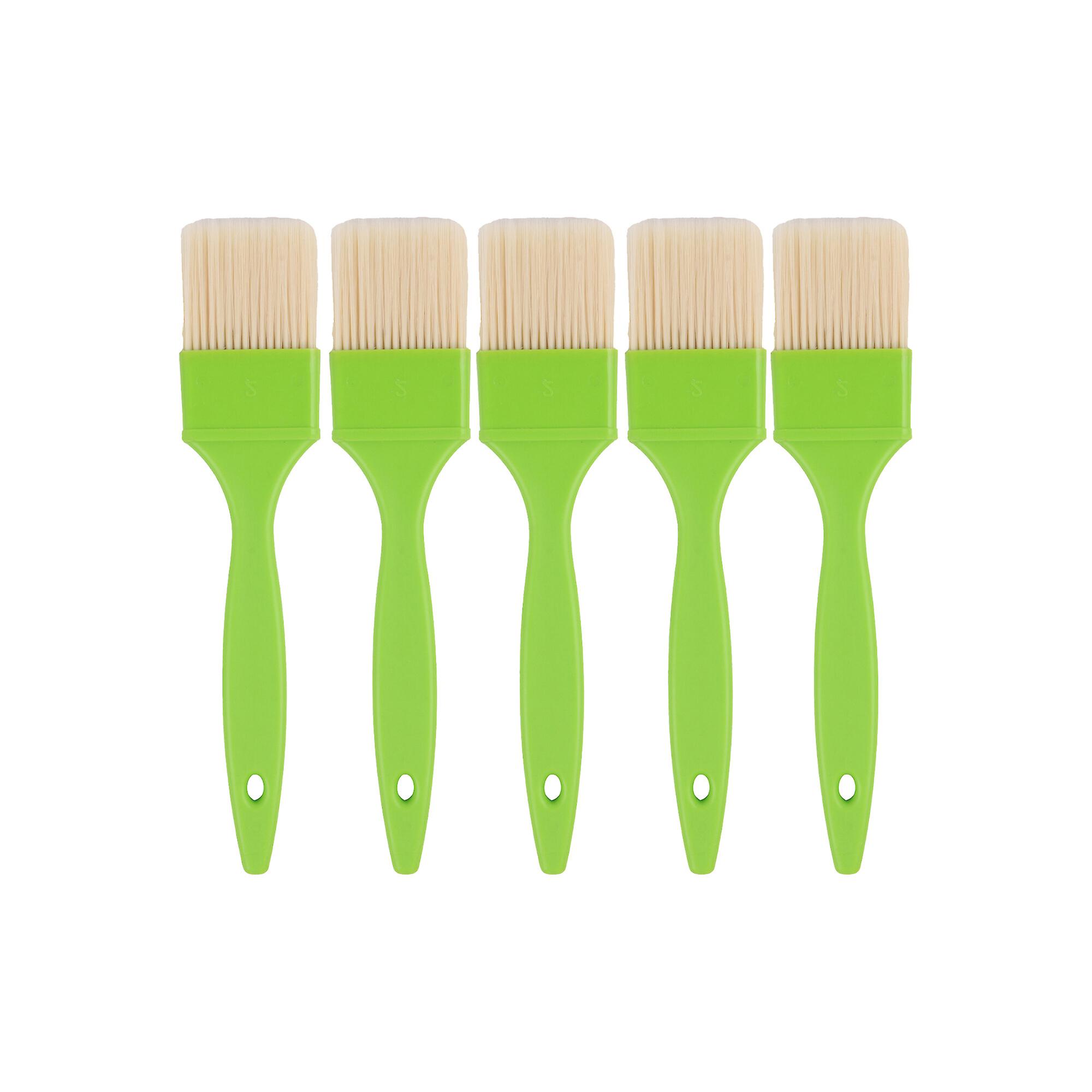 5 Pcs Professional Paint Brush for DIY Graffiti 2Inch w/ Plastic Handle