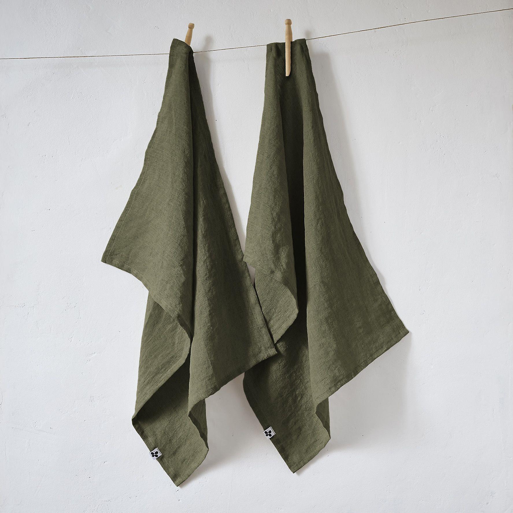 2 dish towels 50 x 70 cm SOLINE Thyme