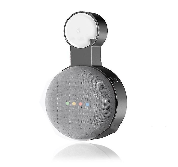 Black Wall Outlet Mount Google Home Min Speaker Plug In Hanger Holder Az21927