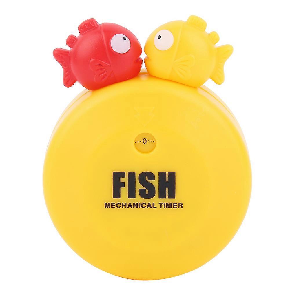 Cute Cartoon Animal Timer Mechanical Clockwork Home Kitchen Baking Reminder Timer(Yellow)