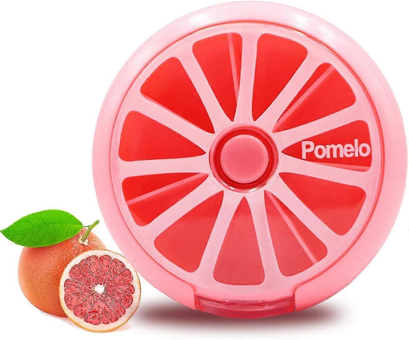 Weekly Pill Box, Pocket Size 7 Compartment Large Pill Box (pink)