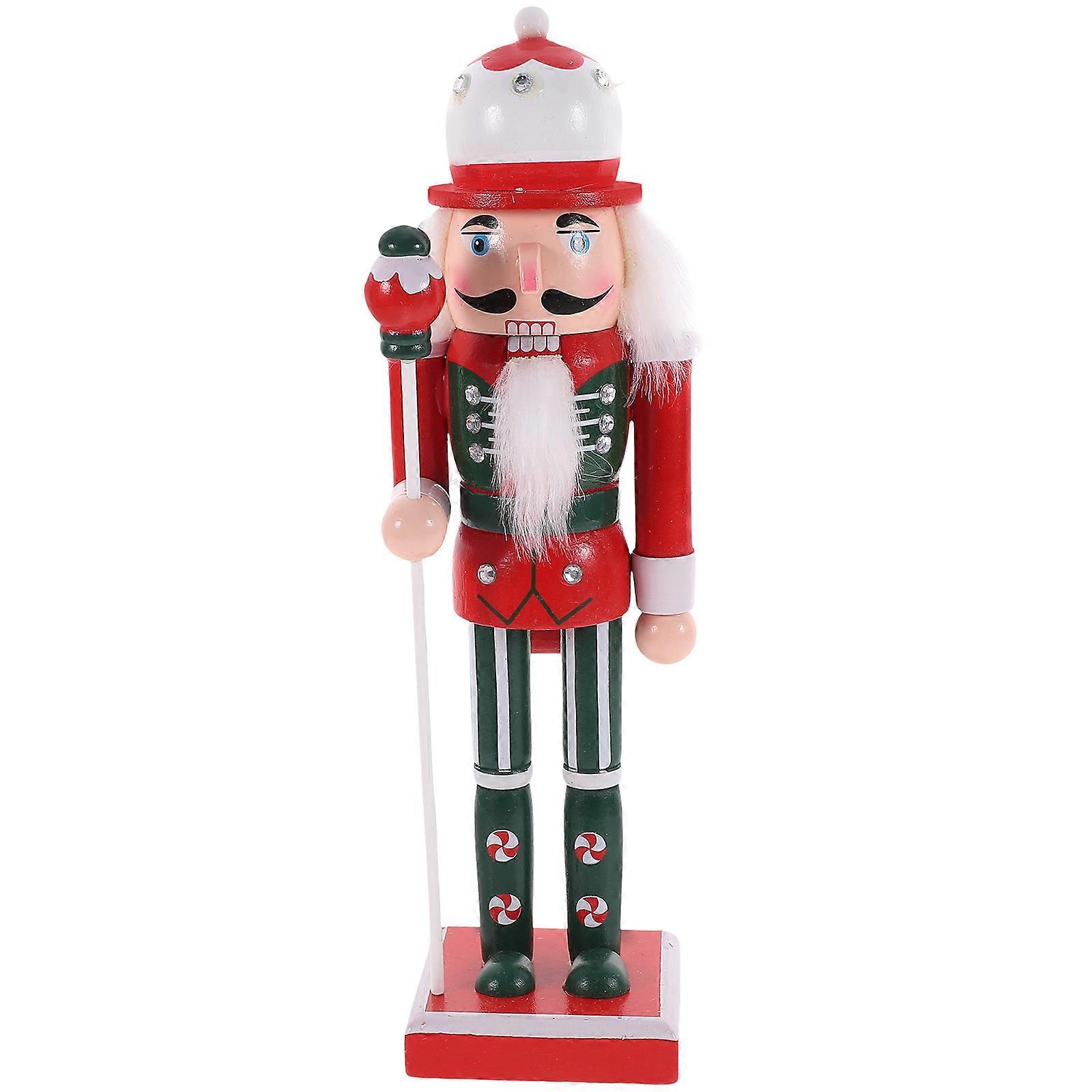 Christmas Desktop Nutcracker Figure Nutcracker Figurine Xmas Nutcracker Statue