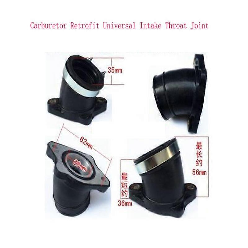 Off-road Motorcycle Modified General PE Nibi Carburetor Interface Rubber Sleeve Intake Throat Pipe Joint
