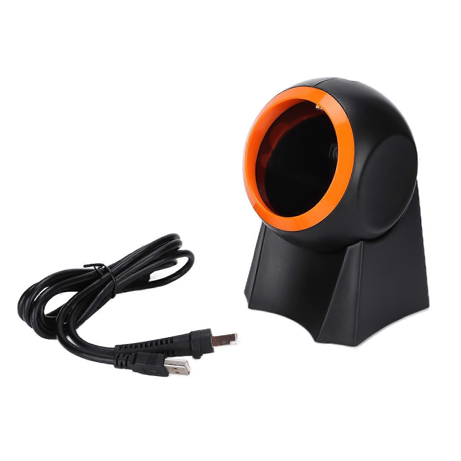 Barcode Scanner Automatic Sensing 2D QR Screen Scanning with USB Cable for for POS PC Supermarket Bookstore Retail Mall