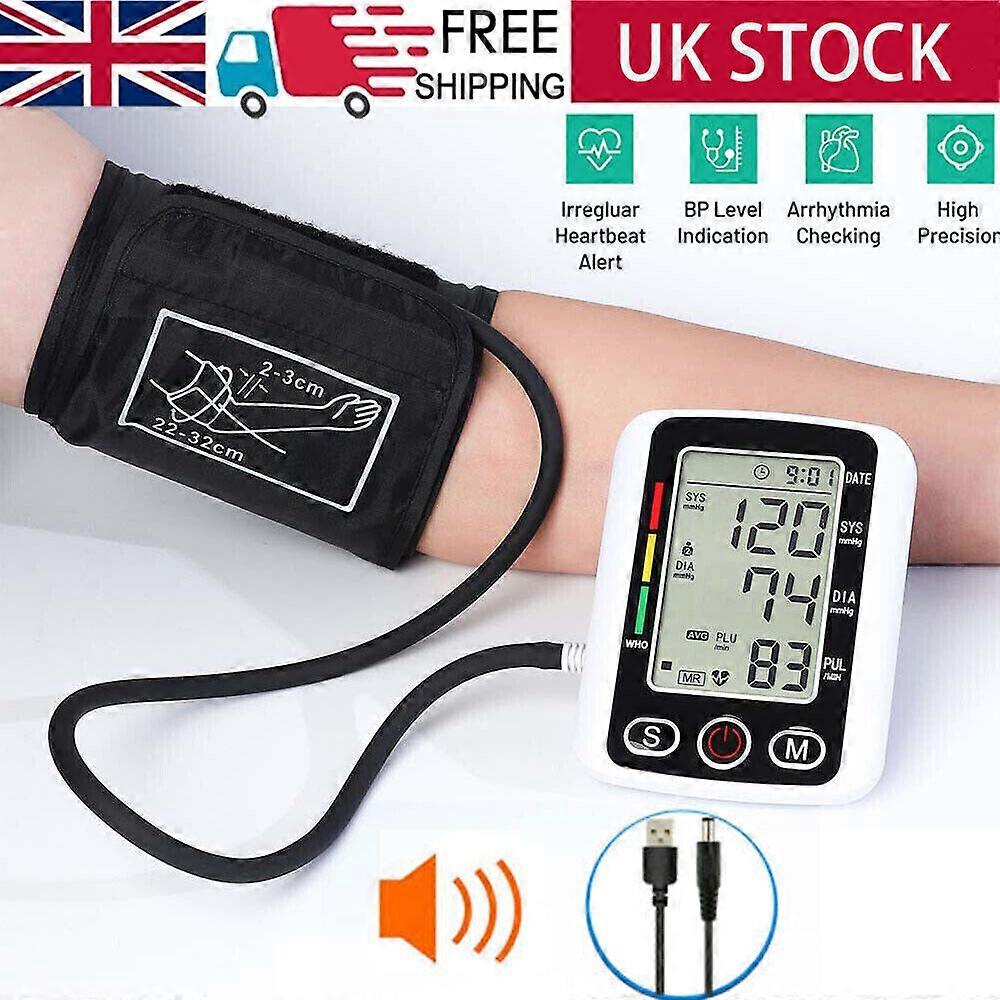 Digital Automatic Blood Pressure Monitor Upper Arm Smart BP Machine Large Cuff NO.1066