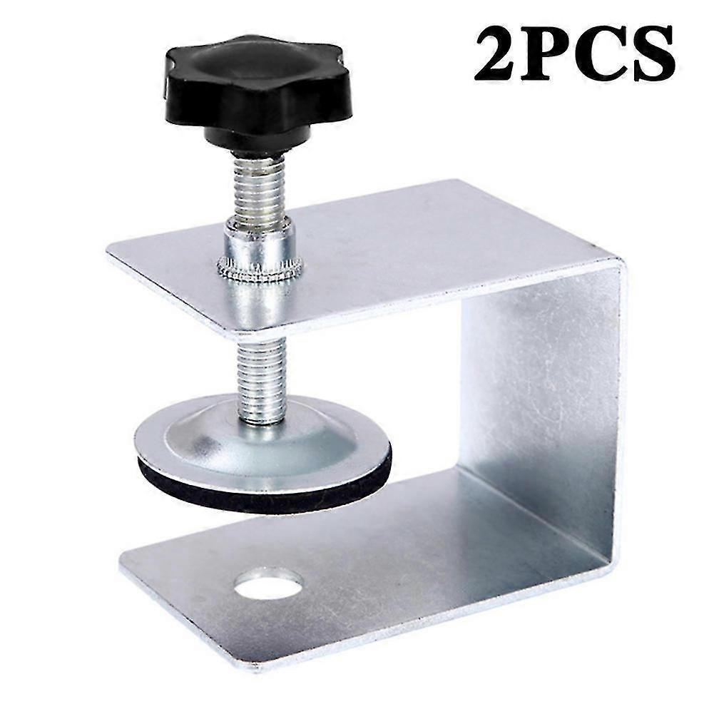 2Pcs Drawer Front Mounting Clamps with U Shape Heavy Duty Cabinet Hardware Clamp for Cabinet Door