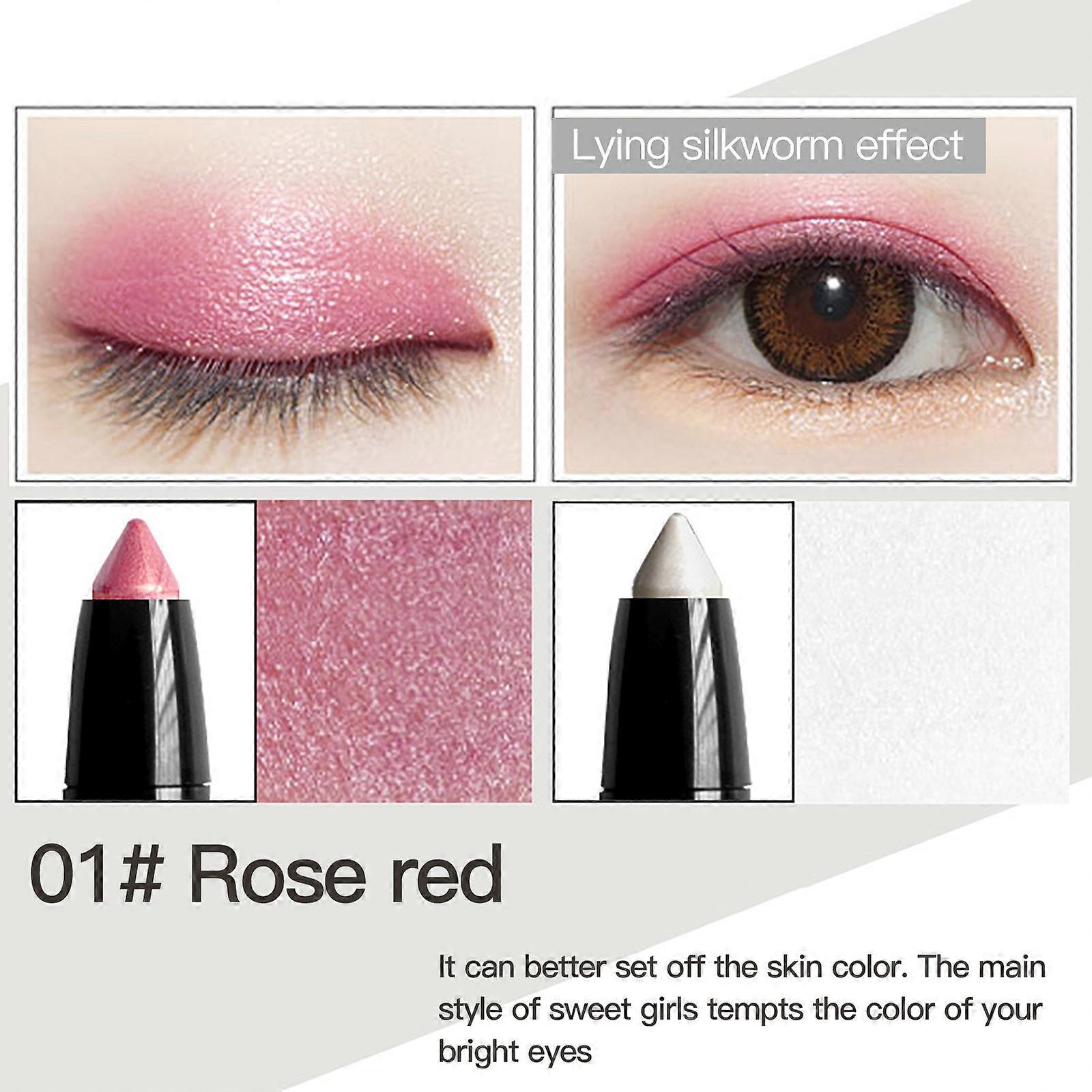 Eyeshadow Stick Lazy High Gloss Two-color Three-dimensional Double-headed Silkworm Eyeshadow Pen