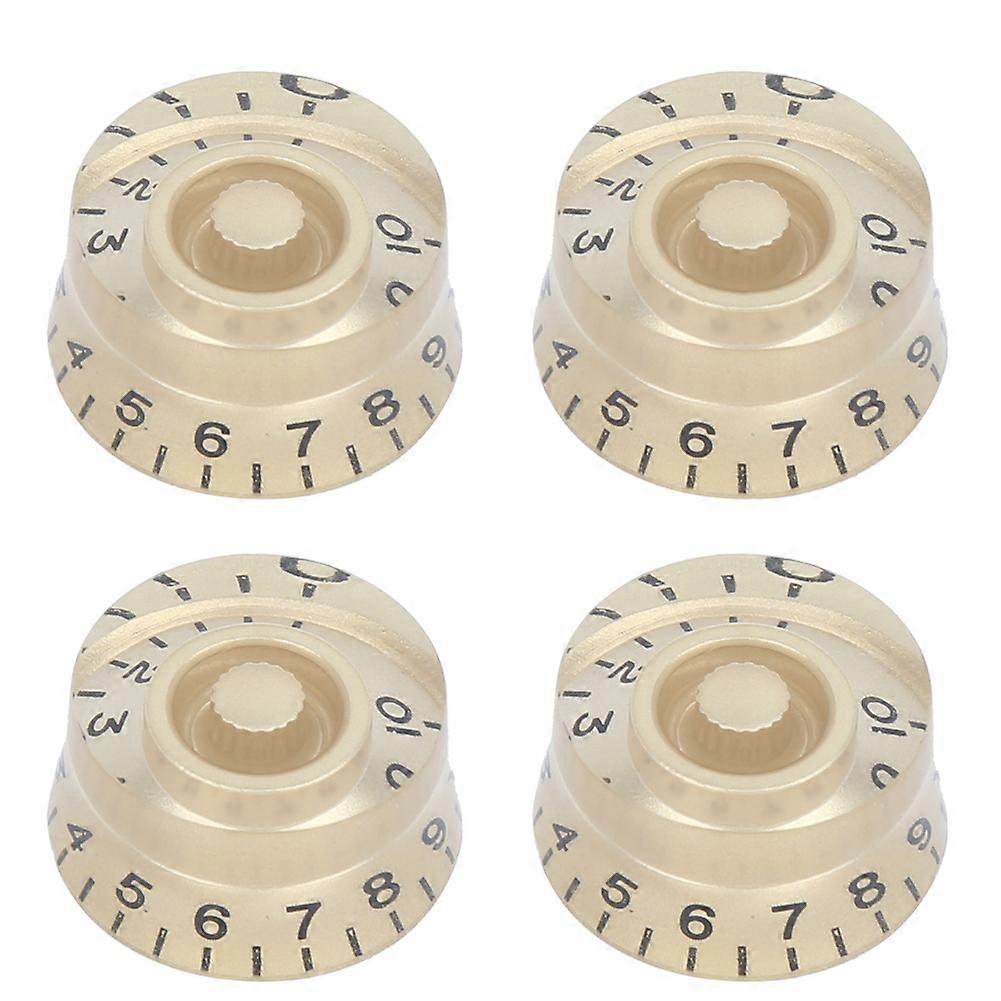 4Pcs Acrylic Bass Knobs Electric Guitar Volume Control Potentiometer Hat Guitar Accessories