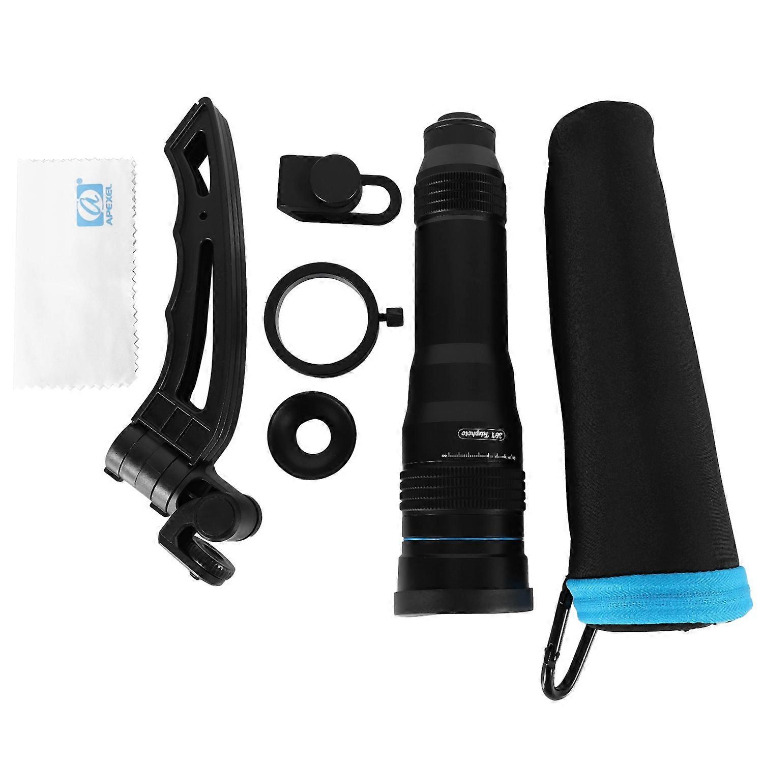 Optic Phone Mobile Camera Lens 36X Telephoto Telescope Lens Monocular + Selfie Tripod for All Smar