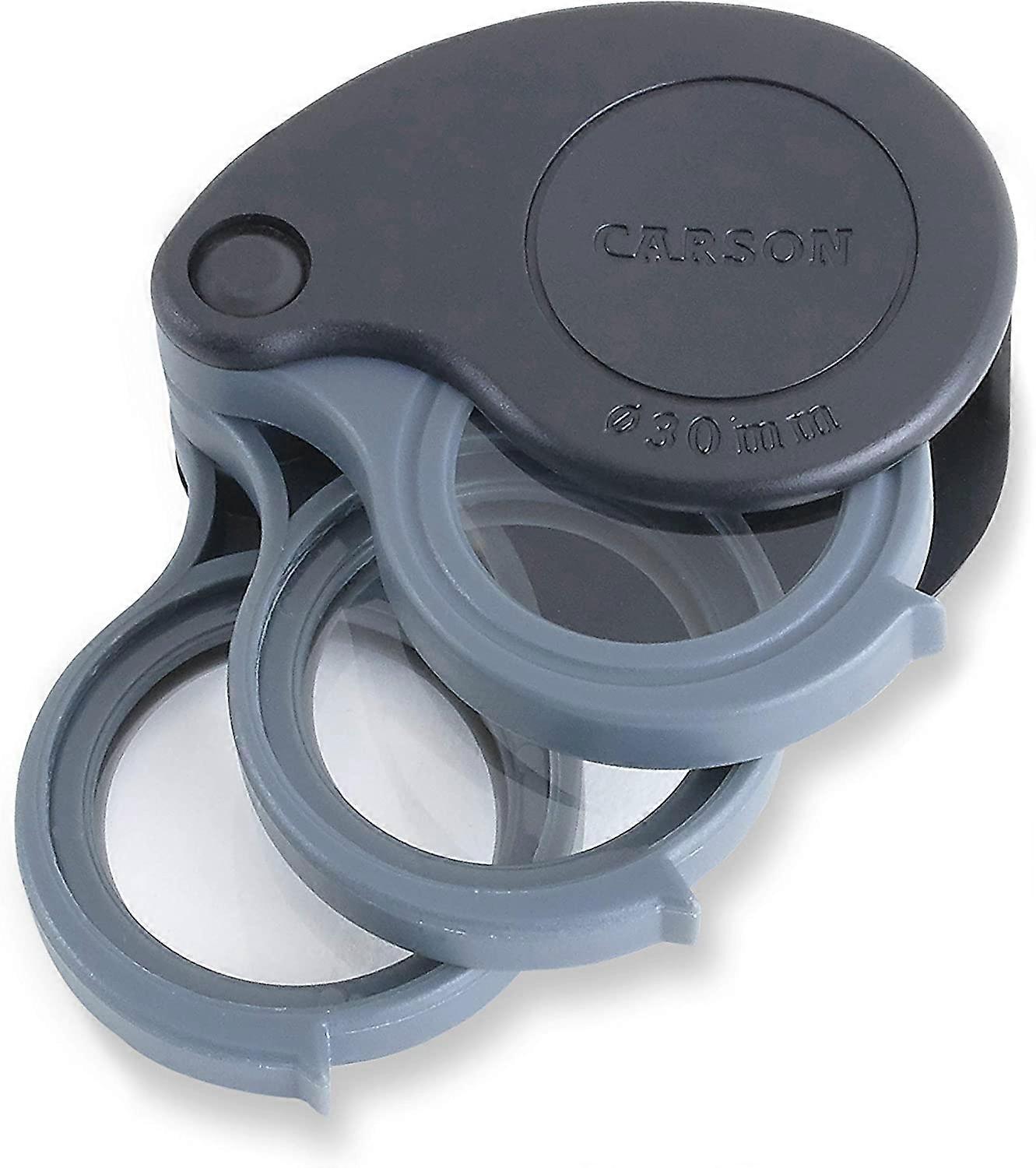 Lupa składana Nirvana Carson 10x TriView ze zintegrowanym etui