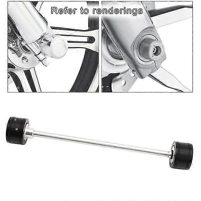 Aluminum front axle cover caps set replacement for harley  18-21