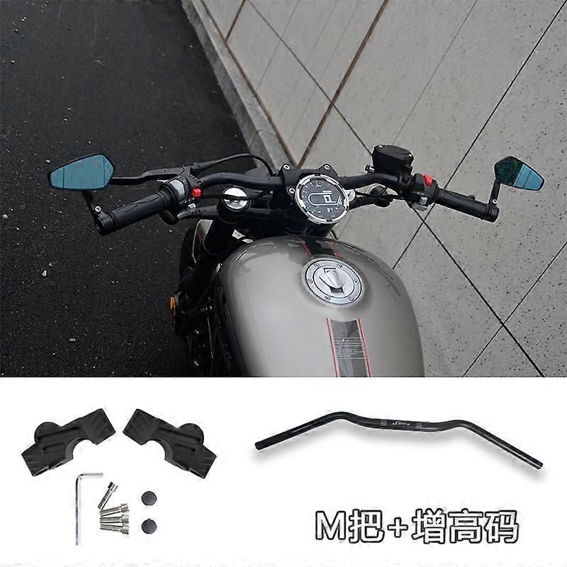 Black Flag 500/Chinchilla 450 Modified Retro M Handlebar Handlebar Straight Aluminum Handlebar Steering Handlebar