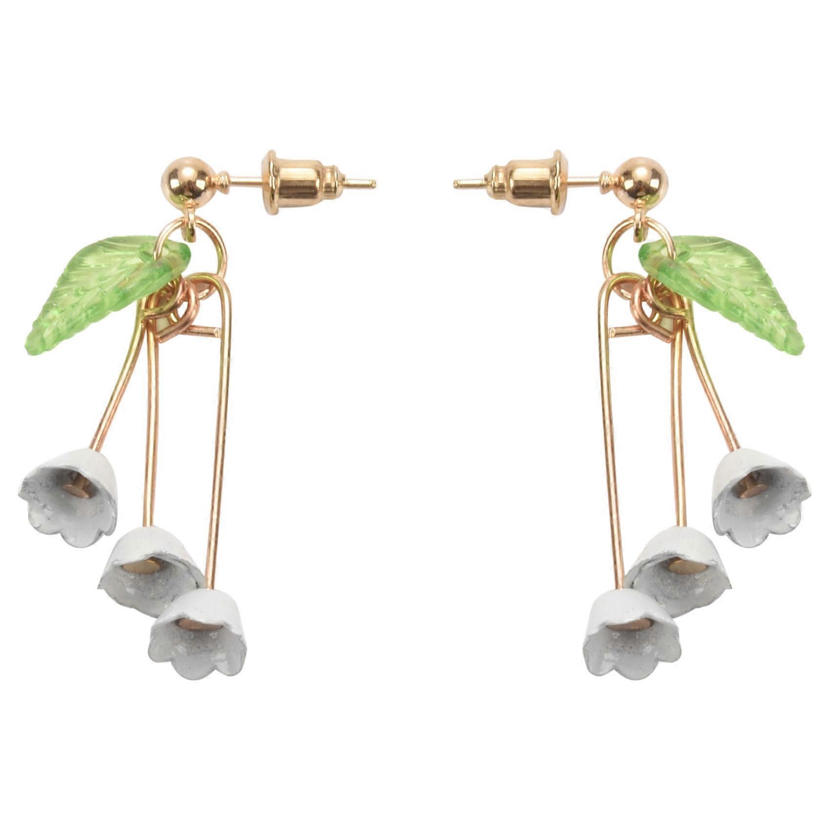 Bellissimo mughetto fiore pendenti orecchini pendenti all'ingrosso