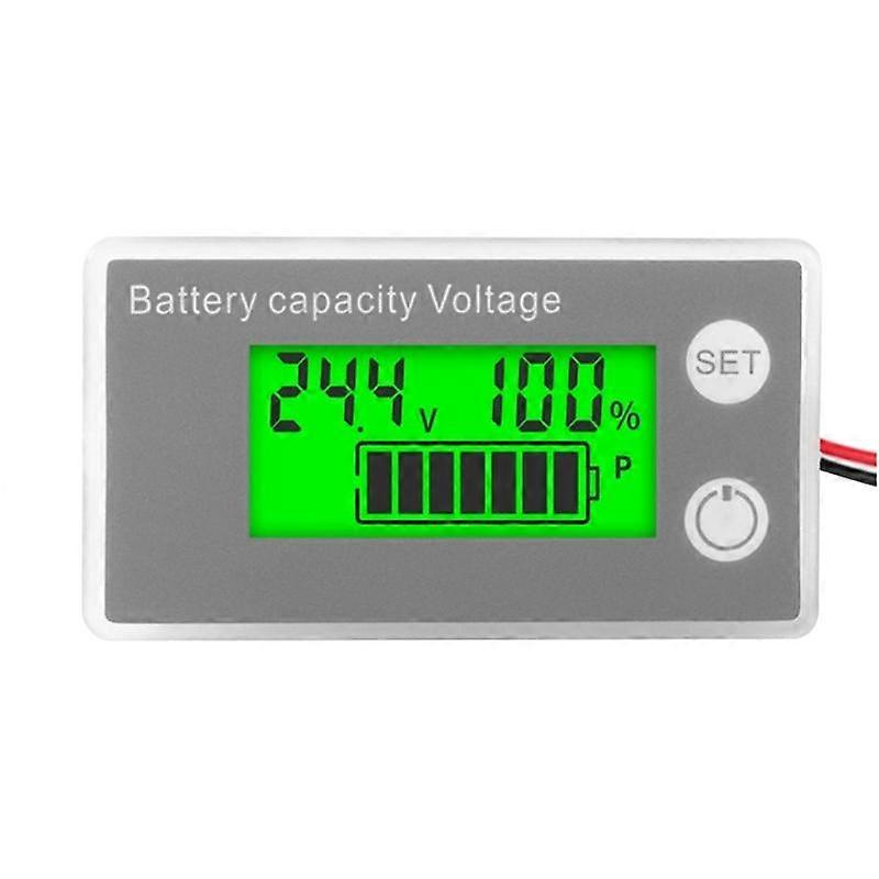 VoltGauge with Percentage Display Backlit DC8-100V Two Wire Voltage Meter