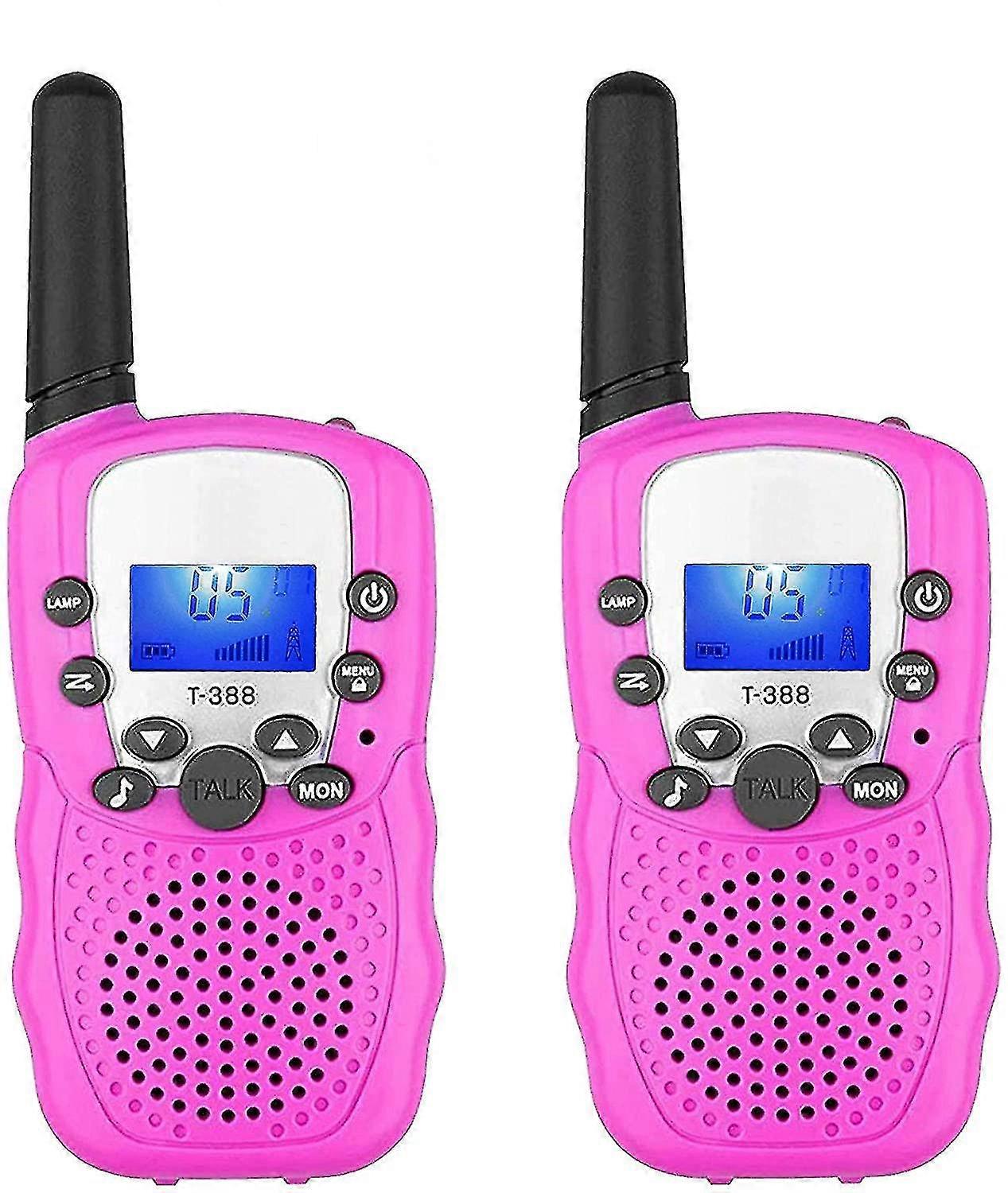 2 Pack Walkie Talkies For Kids 3 Kms Long Range Children Walky Talky Handheld Radio Kid Toy, Long Distance 22 Channels With Flashlight Outdoor Camping