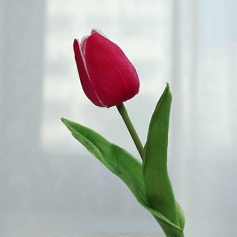 10Pcs PU Real Touch Fake Tulips Artificial Flowers