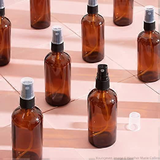 6 Pcs 120ML Glass Spray Bottles, 4 Ounce Refillable Container for Essential Oils Cleaning Products Aromatherapy