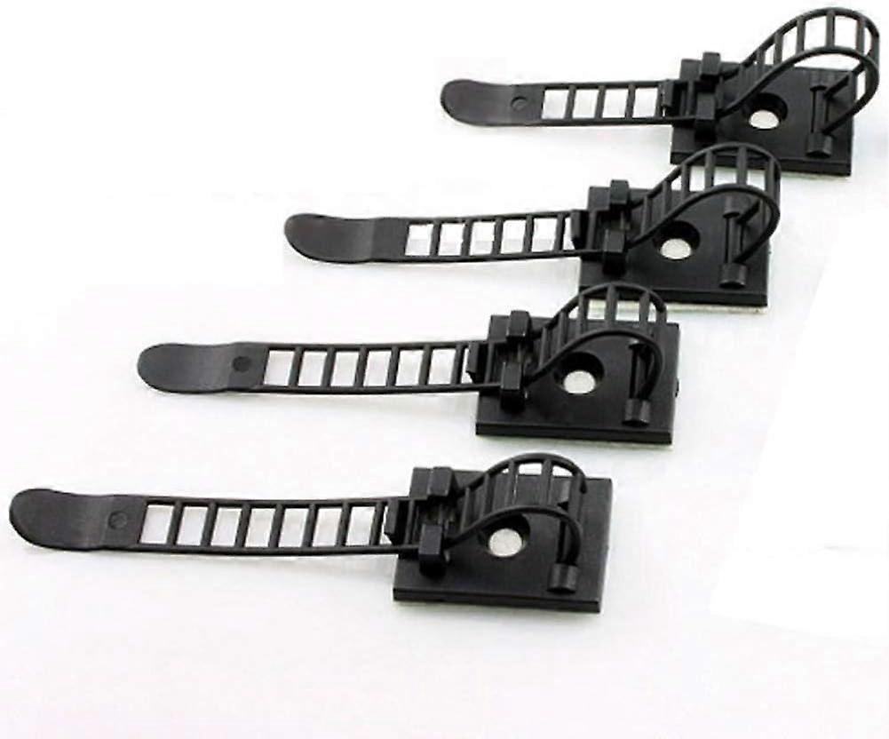 50 PCS Adjustable Self-Adhesive Cable Ties Cable Straps Clips Cable Organiz